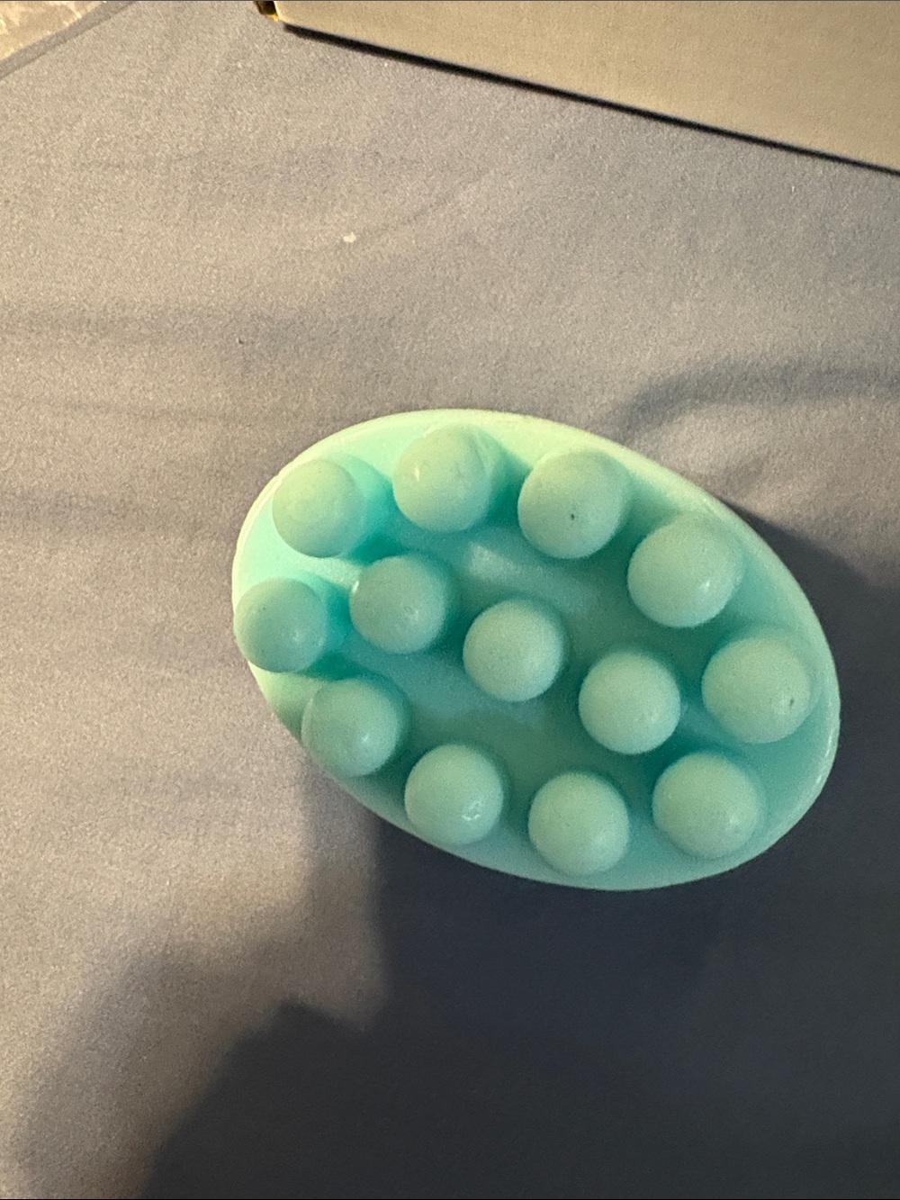 Bath Massage & Floral Soap Set - Blue/Teal Eucalyptus goat’s milk soaps. New. - Picture 5 of 15